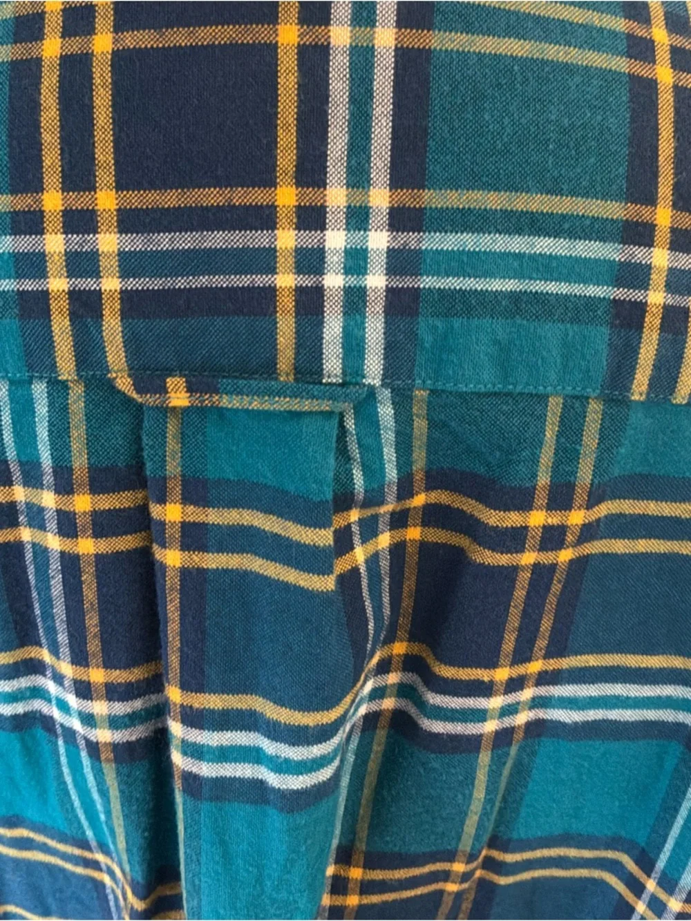 Men’s J. Crew blue plaid Oxford button up shirt XL
